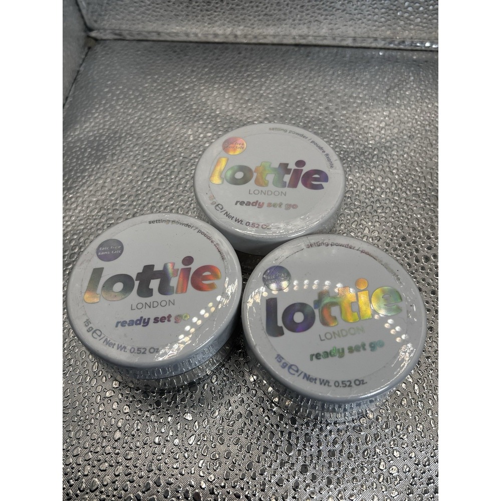 (3) Lottie London Ready Set Go Warm Translucent Setting Powder .52 oz‎